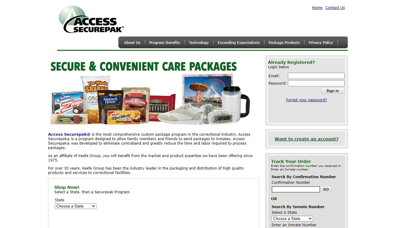 Access Securepak - Volusia County Correctional Facility Package Program ...